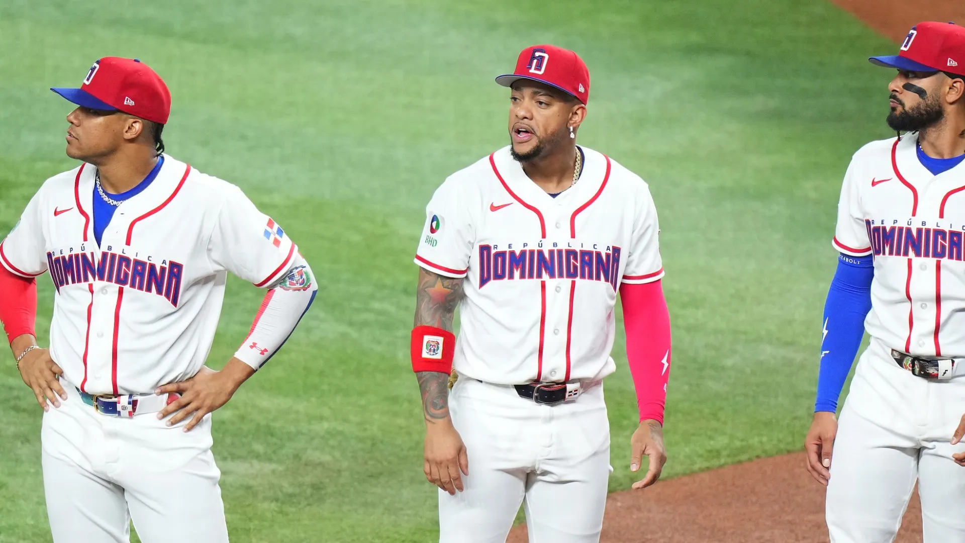 Juan Soto, Ketel Marte, Fernando Tatis Jr. of Team Dominican Republic