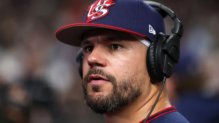 Kyle Schwarber of Team United States