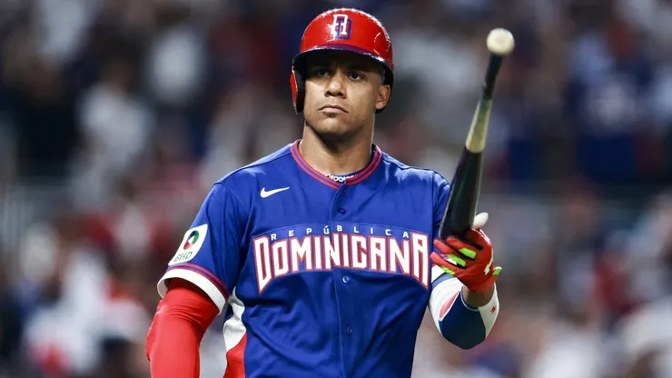 Juan Soto #22 of the Dominican Republic