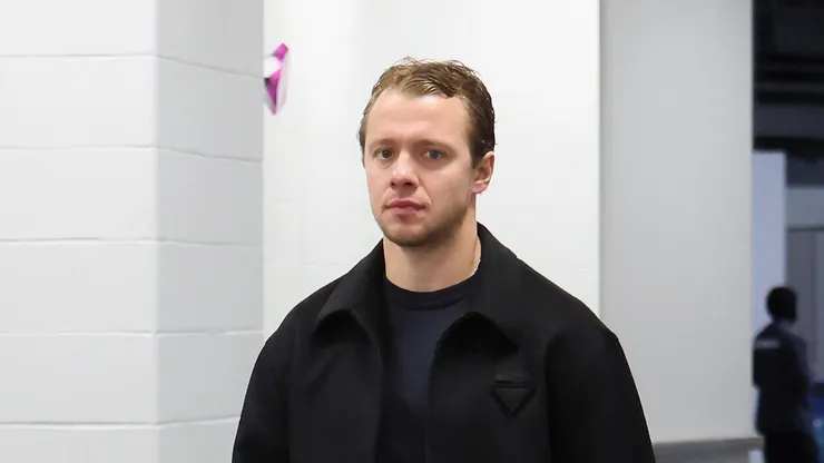 Artemi Panarin at UBS Arena in Elmont, New York.