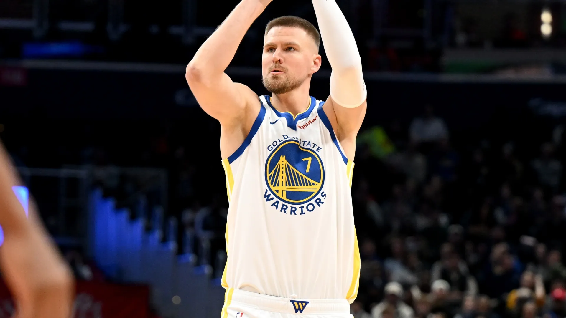 Kristaps Porzingis of the Golden State Warriors – Greg Fiume/Getty Images