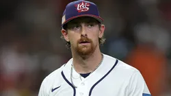 Nolan McLean #26 of Team United States reacts after pitching against Team Italy.
