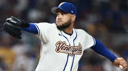 Eduardo Rodriguez delivers during the first inning against the Dominican Republic.