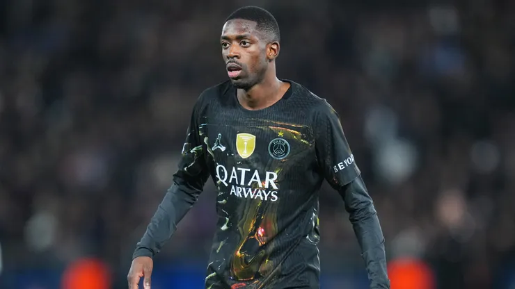 Ousmane Dembele of PSG during the UEFA Champions League 2025/26 Round of 16 First Leg match.