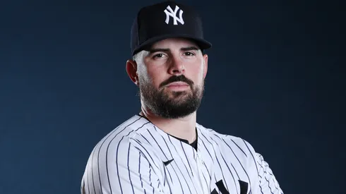 Carlos Rodon #55 of the Yankees poses for a photo during Spring Training.