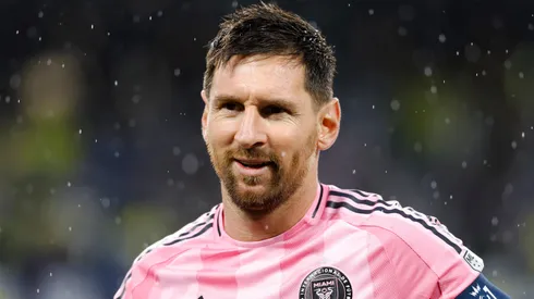 Lionel Messi #10 of Inter Miami CF reacts prior to a CONCACAF Champions Cup 2026 match.