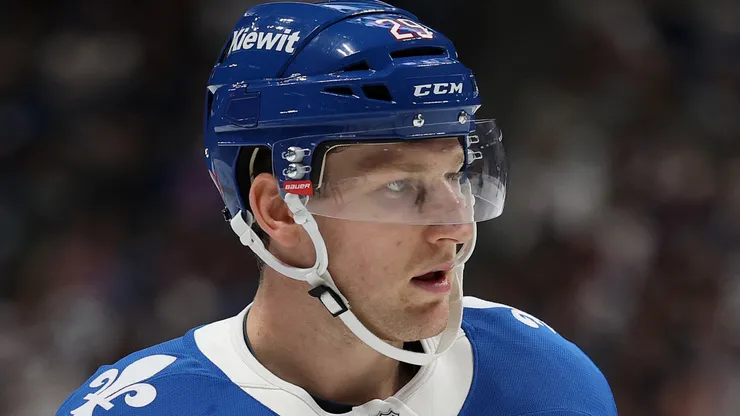 Nathan MacKinnon at Ball Arena in Denver, Colorado.