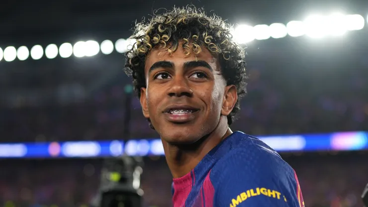 Lamine Yamal at Camp Nou in Barcelona, Spain.