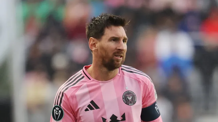 Lionel Messi at Chase Stadium in Fort Lauderdale, Florida.