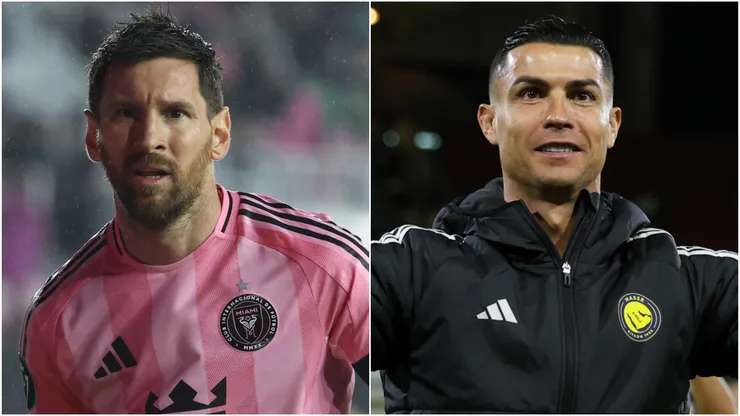 Lionel Messi of Inter Miami and Cristiano Ronaldo of Al Nassr.