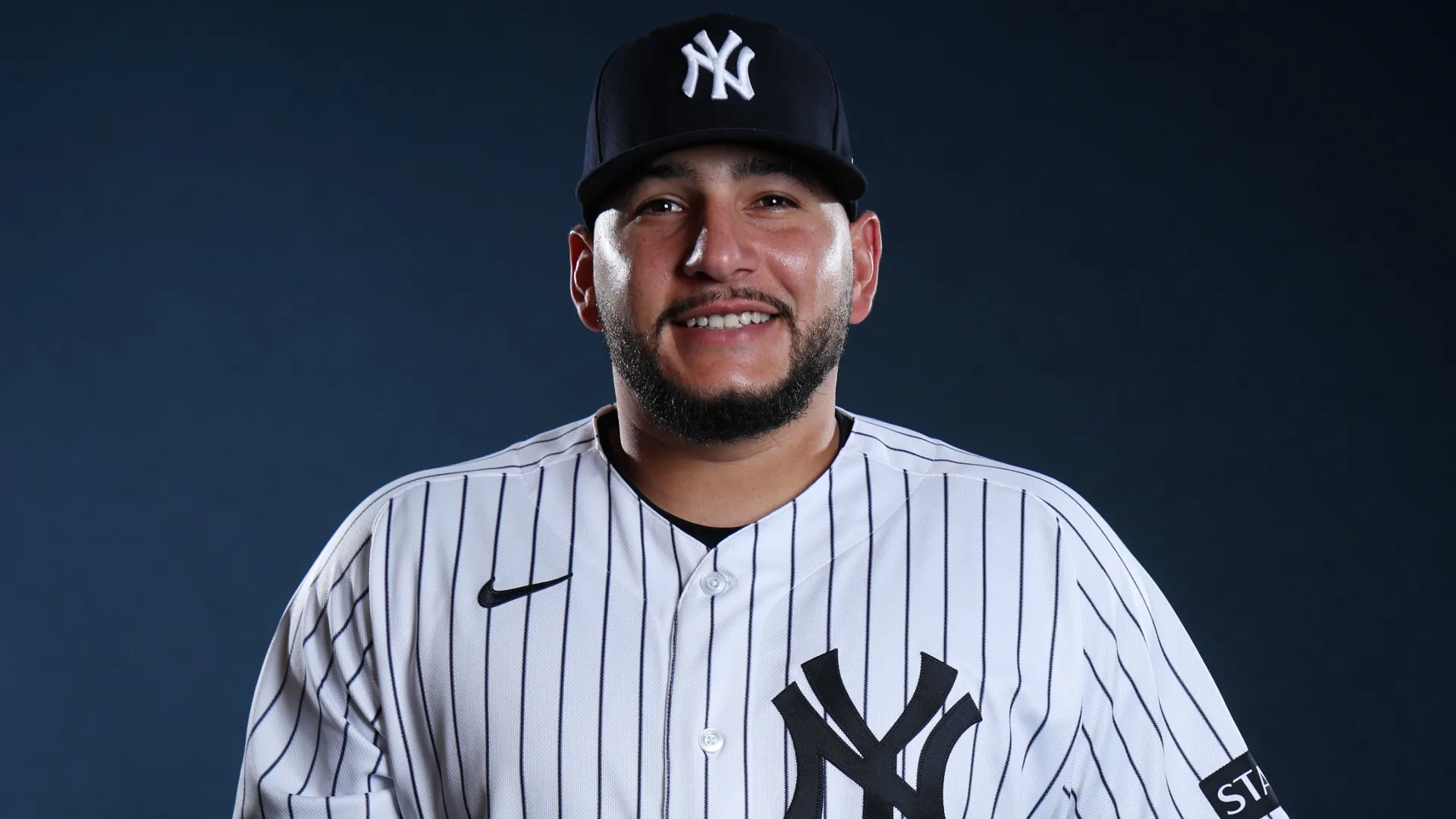 Kervin Castro #74 of the Yankees poses for a photo during Photo Day. Chris Graythen/Getty Images
