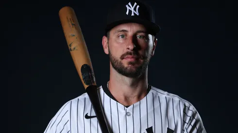 Paul DeJong #18 of the New York Yankees poses for a photo.