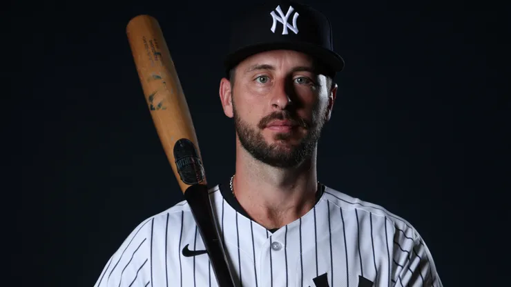 Paul DeJong #18 of the New York Yankees poses for a photo.