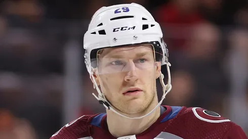 Nathan MacKinnon #29 of the Colorado Avalanche