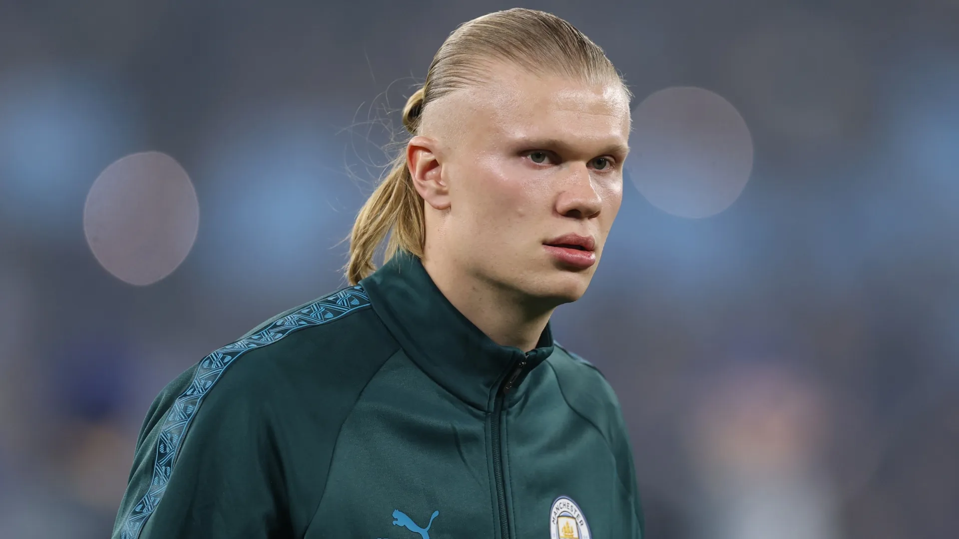 Haaland of Man City looks on before a 2026 UEFA Champions League match (Source: Michael Regan/Getty Images)