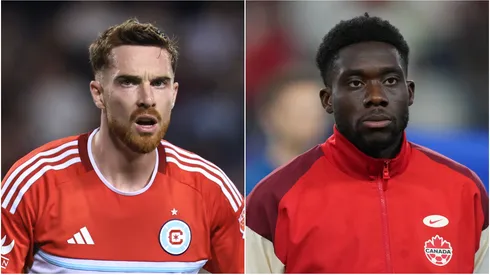 Joel Waterman (left) and Alphonso Davies.