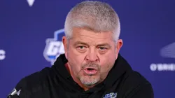 Todd McLellan speaks to media.