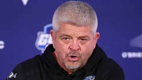 Todd McLellan speaks to media.