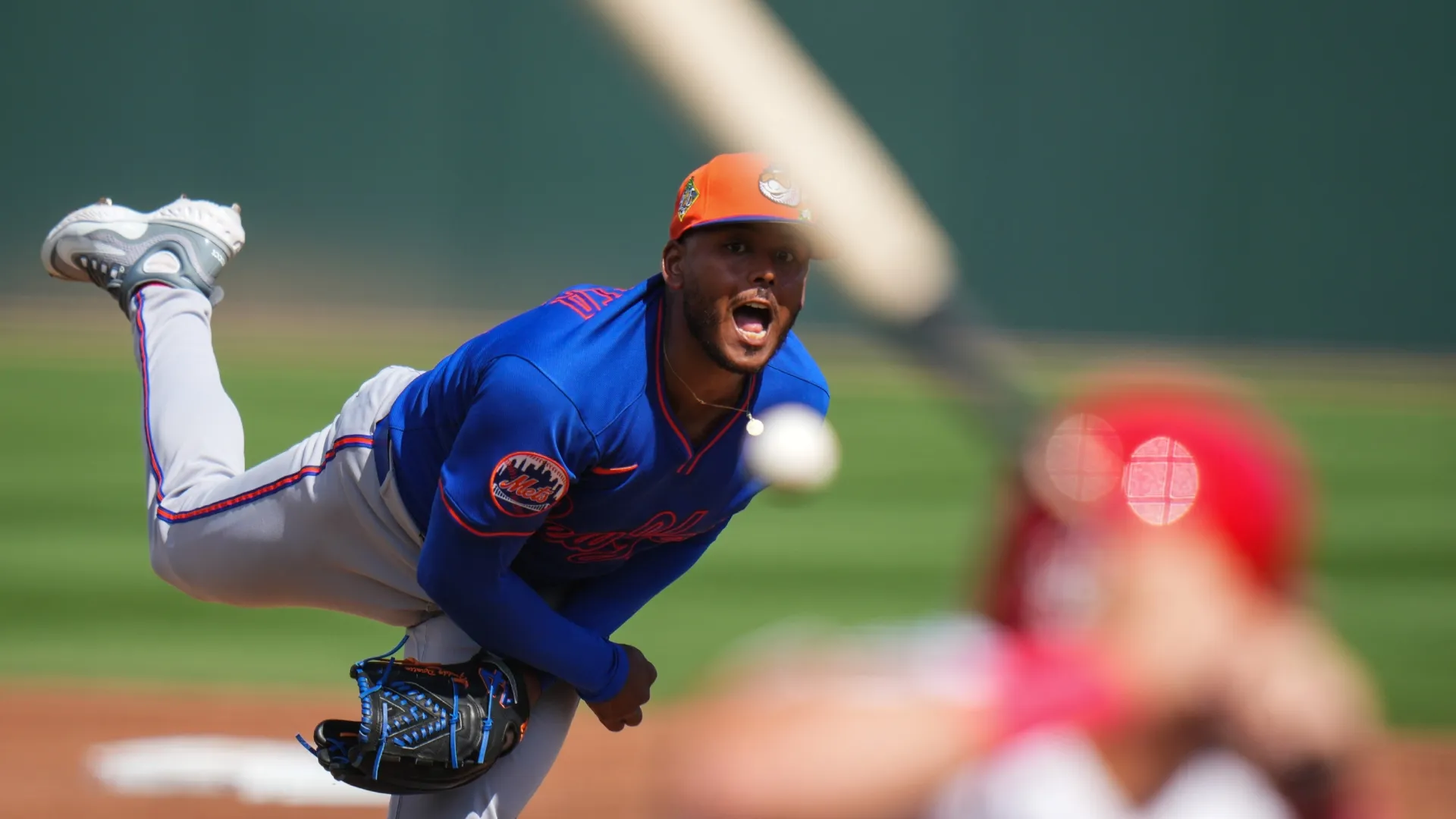 Freddy Peralta #51 of the New York Mets throws a pitch. Rich Storry/Getty Images