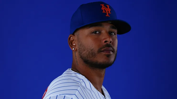 Freddy Peralta #51 of the New York Mets poses for a photo.