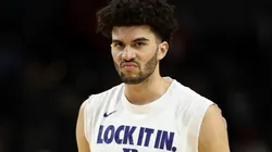 Cameron Boozer #12 of the Duke Blue Devils.