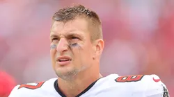 Rob Gronkowski with the Tampa Bay Buccaneers