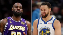 LeBron James of Los Angeles Lakers and Stephen Curry of Golden State Warriors.