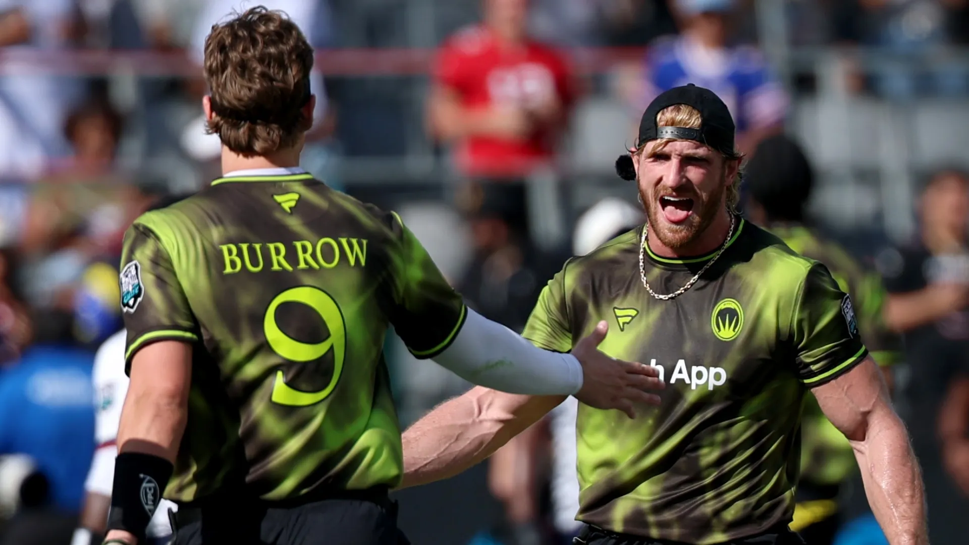 Joe Burrow with Logan Paul