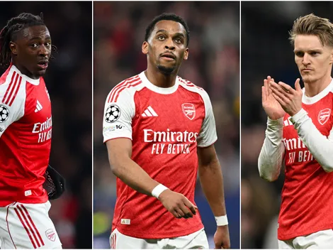 Why are Eze, Timber, and Odegaard not playing today for Arsenal vs Man City at 2026 EFL Cup final at Wembley?