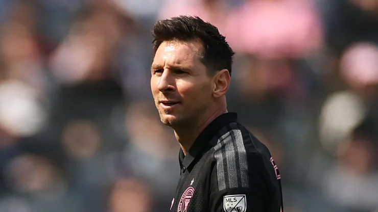 Lionel Messi in action in New York.