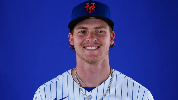 Carson Benge #93 of the New York Mets.