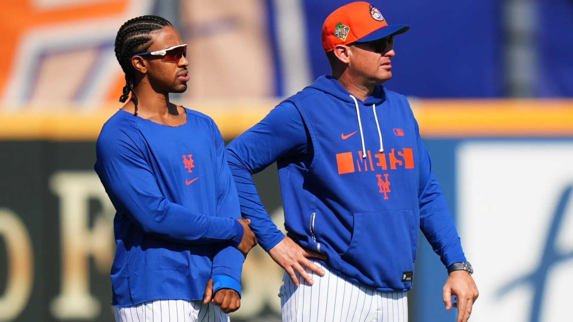 Francisco Lindor with Carlos Mendoza