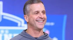 Head coach John Harbaugh of the New York Giants.