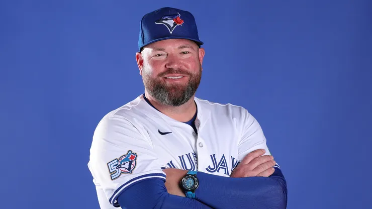 Manager John Schneider #14 of the Toronto Blue Jays poses for a portrait.
