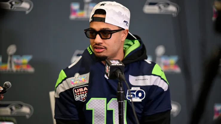 Jaxon Smith-Njigba #11 of the Seattle Seahawks