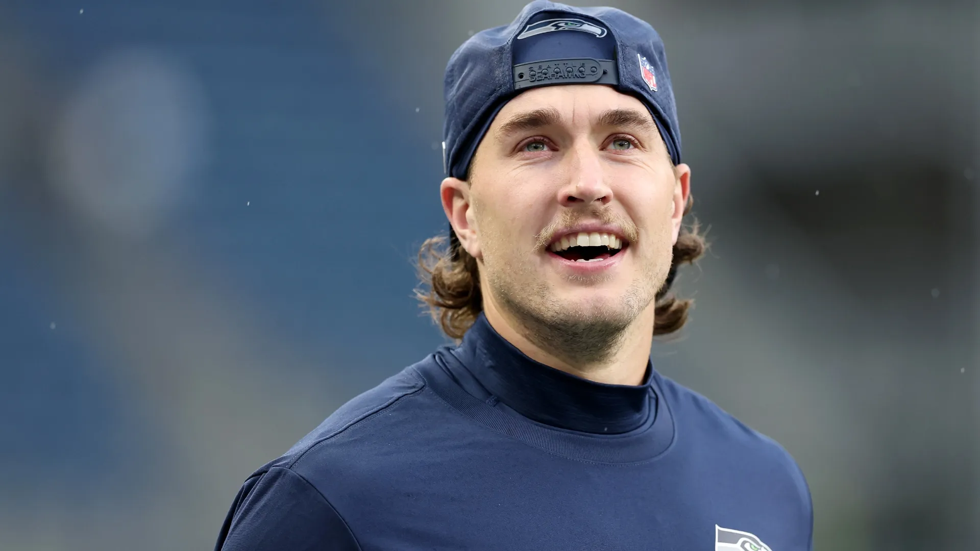 Jake Bobo #19 of the Seattle Seahawks