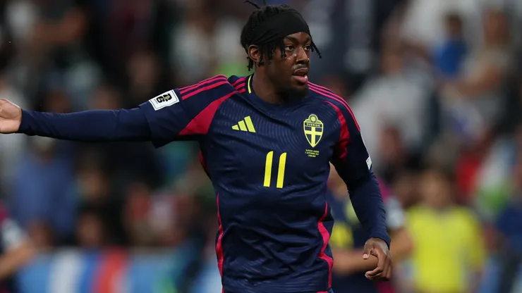 Anthony Elanga of Sweden