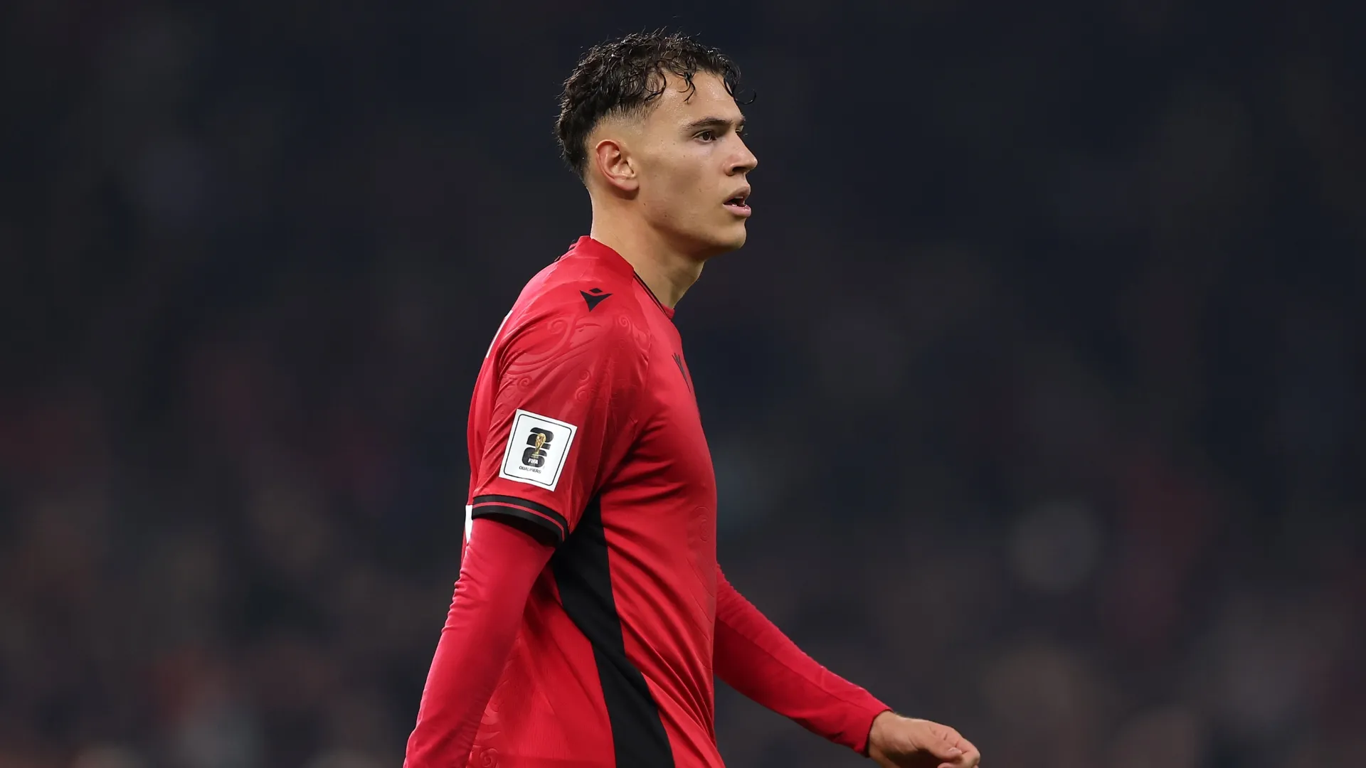 Kristjan Asllani of Albania – Alex Pantling/Getty Images