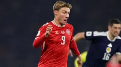 Rasmus Højlund of Denmark