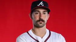 Spencer Strider #99 of the Braves poses for a photo during Spring Training.