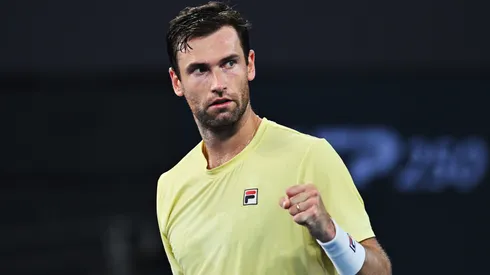 Quentin Halys during day two of the 2026 Brisbane International.