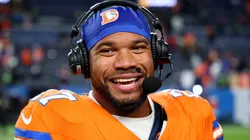 J.K. Dobbins #27 of the Denver Broncos.