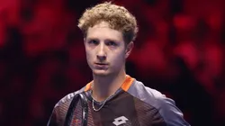 Martin Landaluce during his Men's Singles Group Stage match of the Next Gen ATP Finals in 2025.