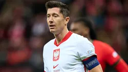 Robert Lewandowski of Poland looks on during the UEFA Nations League 2024/25 League A Group A1 match.