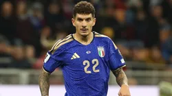 Giovanni Di Lorenzo of Italy in action during the FIFA World Cup 2026 qualifier match in 2025.