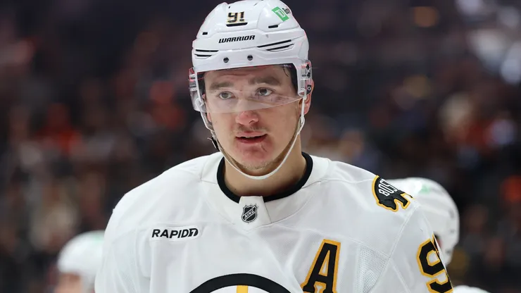 Nikita Zadorov at Honda Center in Anaheim, California.