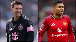 Lionel Messi of Inter Miami and Casemiro of Manchester United.
