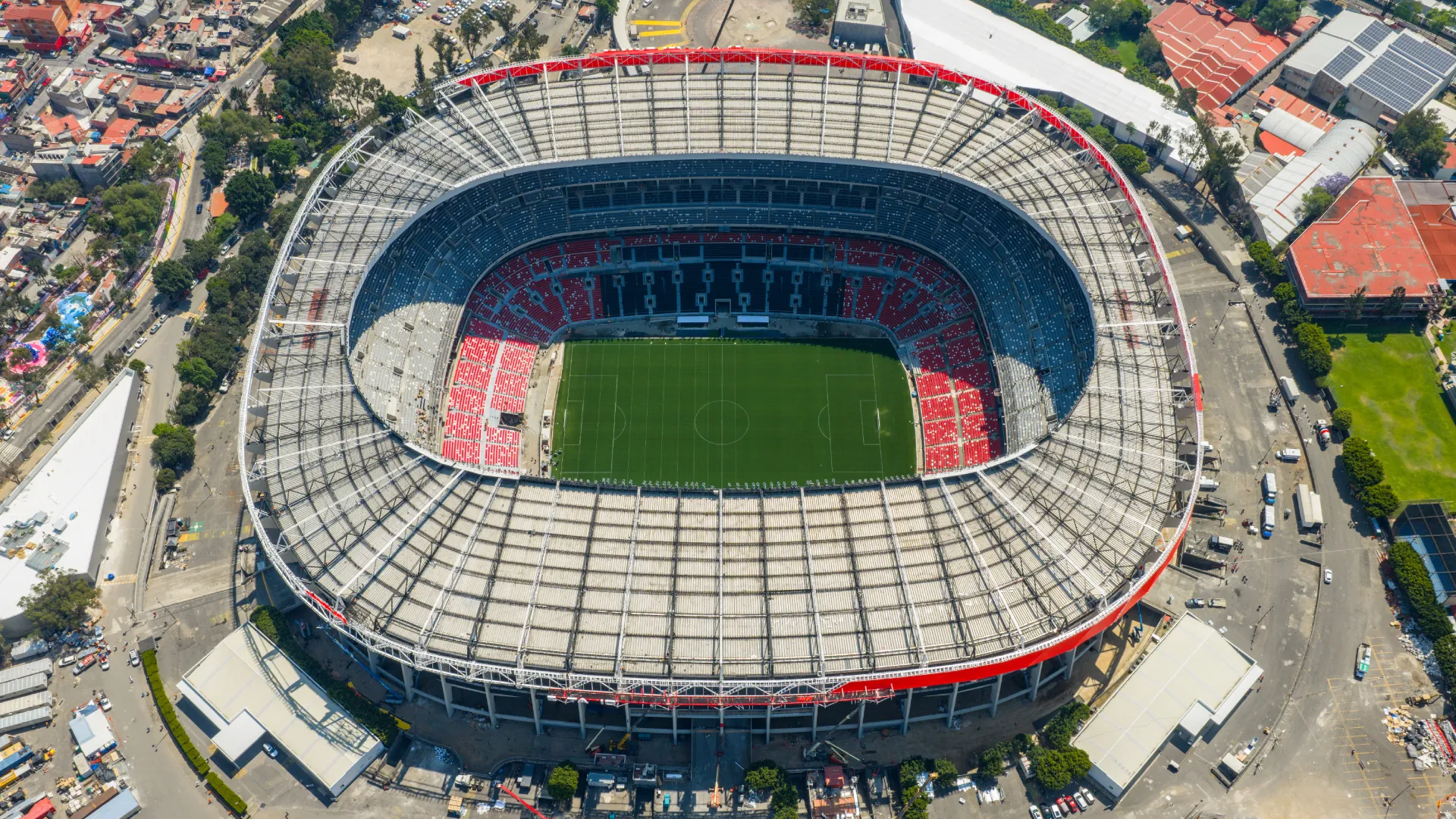 An aerial view of the Estadio Azteca. (Getty Images)