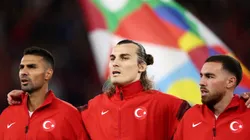 Caglar Soeyuencue of Turkiye during the UEFA Nations League 2024/25 League B Group B4 match in 2024.