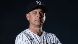 Aaron Boone poses for a photo during Photo Day.